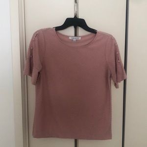 Short sleeve, blush, top